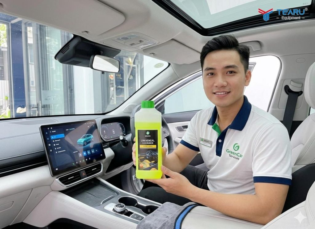 Dung Dịch Vệ Sinh Nội Thất Ô Tô Điện Cao Cấp Giúp Xe Luôn Như Mới 2 Grass Universal Cleaner là sản phẩm chuyên dùng để vệ sinh nội thất đa năng tốt nhất trên thị trường hiện nay
