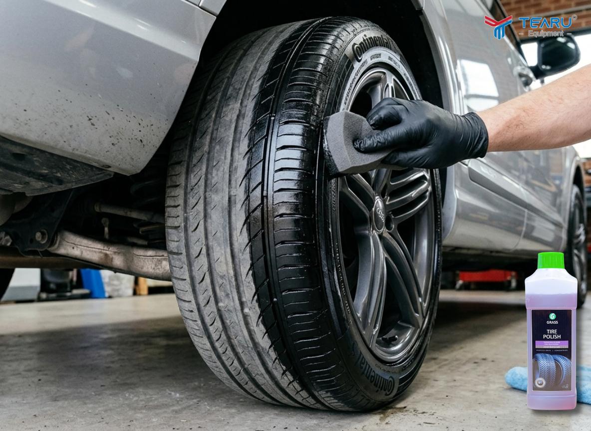 Bí Quyết Làm Bóng Lốp Xe Bền Đẹp, Đen Sâu Không Bám Bụi