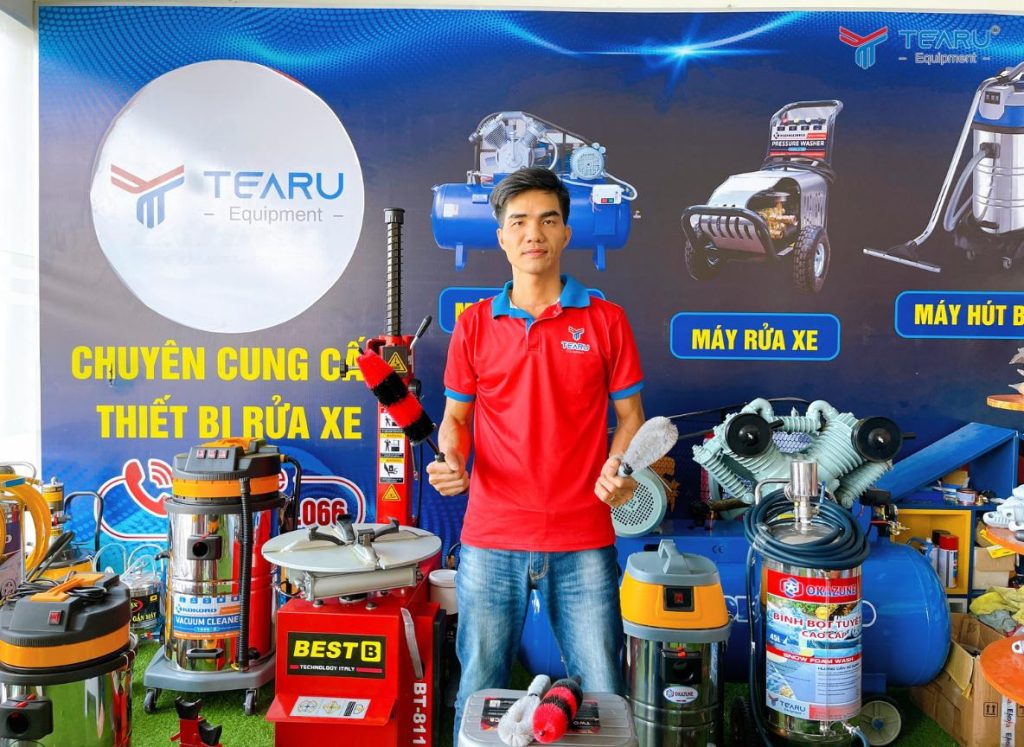 Mô Hình Tiệm Rửa Xe Kết Hợp Chăm Sóc Xe – Giải Pháp Kinh Doanh Đầy Tiềm Năng 3 Tearu là đơn vị chuyên cung cấp thiết bị rửa và chăm sóc xe chính hãng