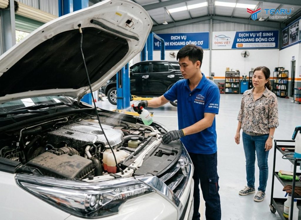 Dung Dịch Làm Sạch Khoang Máy Có An Toàn Không? 2 Hiện nay dùng dịch vệ sinh khoang máy chất lượng không ảnh hưởng đến động cơ